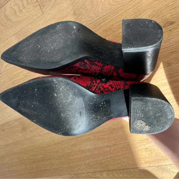 Go Jane - Snake Me Out Pointy Block Heel Booties - Picture 9 of 9